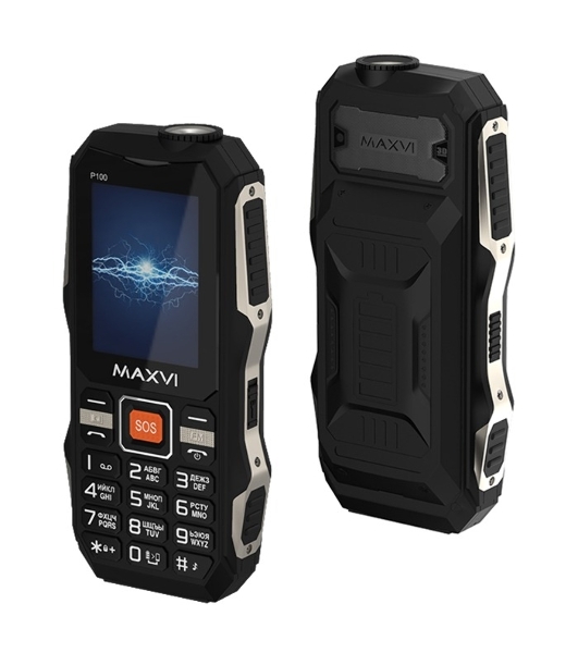 Мобильный телефон Maxvi P100 черный