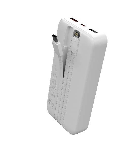 Портативный аккумулятор MORE CHOICE (4620202552822) PB35-20 20000mAh 2USB+1Type-C 3.0A 22.5W+PD20W+QC3.0, белый