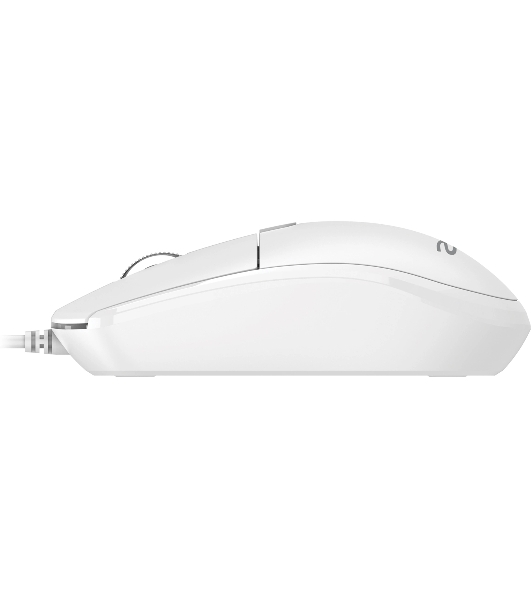 Мышь проводная Acer OMW401 белый, 2000 dpi, USB, кнопки - 4
