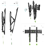 Кронштейн для телевизора ONKRON SN14 32'-65' наклонный, черный, фото5