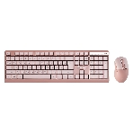 Комплект клавиатура+мышь Smartbuy 108AG беспроводной, USB, 1600 DPI, розовый, фото 1