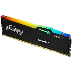 Оперативная память Kingston Fury Beast, DDR5, 8GB (1x8GB), 5200MHz, CL40, DIMM, с радиаторами, RGB, черный, фото2