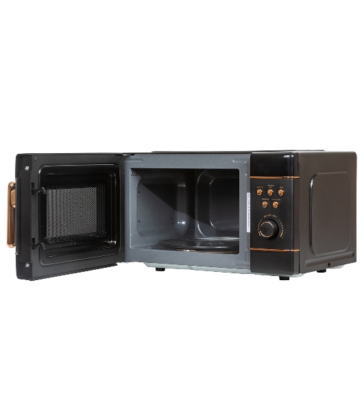 Микроволновая печь JVC JK-MW270D черный, 20 л, 700 Вт, переключатели - кнопки, поворотный механизм