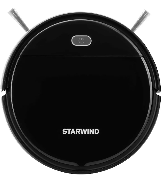 Робот-пылесос Starwind SRV3950 черный, 1500 мА·ч Li-Ion, уборка влажная/сухая, пылесборник контейнер 0.2 л