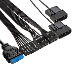 Компьютерный корпус Minitower ExeGate mEVO-7803-XP600 (mATX, БП XP600 с вент. 12см, 2*USB+1*USB 3.0, HD аудио, черный, 2 вент. 12см с RGb подсветкой), фото2