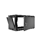 Шкаф телекоммуникационный настенный разборный ЦМО ЭКОНОМ 9U (600 x 650) дверь металл, черный (ШРН-Э-9.650.1-9005), фото4