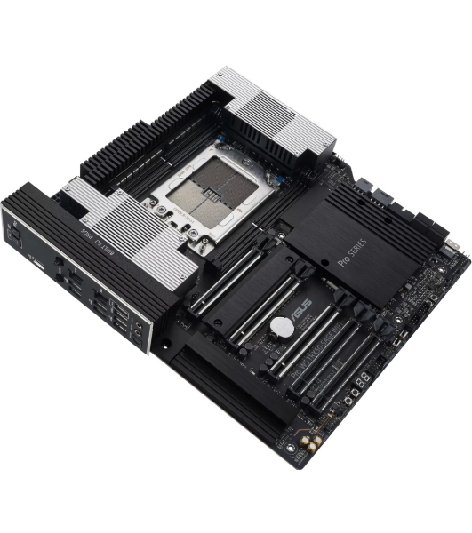 Материнская плата ASUS Pro WS TRX50-SAGE WIFI, sTR5, AMD TRX50, 4xDDR5, 4xSATA, 3xM.2, 1xSlimSAS, 1xPCI-E 5.0 x8, 1xPCI-E 4.0 x16, 1xPCI-E 4.0 x4, 2x 10Gb LAN, 2xUSB-A 2.0, 6xUSB-A 3.2 Gen 2, 1xUSB-C 3.2 Gen 2x2, 2x3.5 мм, 5.1, E-ATX