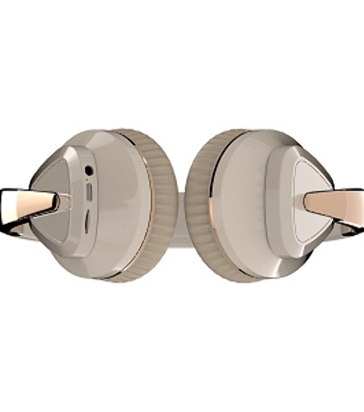 Беспроводные наушники MORE CHOICE HW33 бежевый, накладные, Bluetooth, до 6 ч