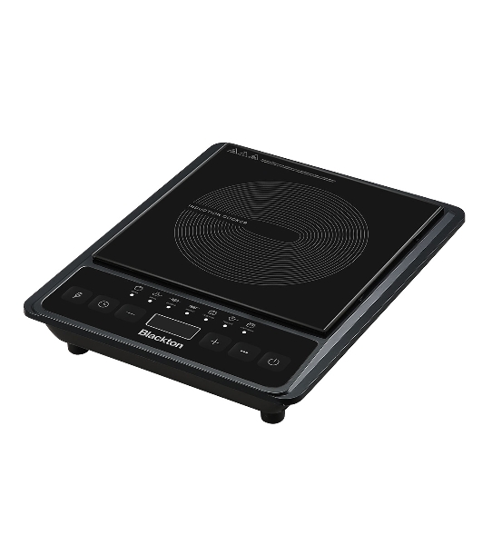Плита настольная электрическая Blackton Bt IC133C Black, индукционная, 2000 Вт, тип управления: электронное, регулировка мощности: 8 уровней, количество автоматических программ: 7, размер варочной поверхности: 190 мм, материал корпуса: пластик, керамика, таймер до 3 часов, LED-дисплей, автоотключение при снятии посуды, максимальный вес: 15 кг, нескользящие ножки, длина шнура: 1.2 м'