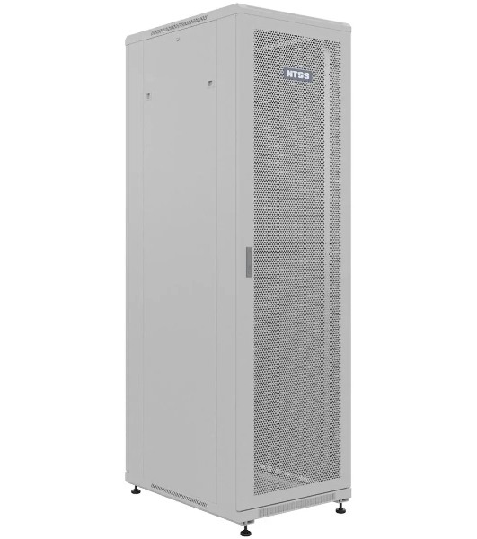 Шкаф серверный NTSS Премиум (NTSS-R22U6080PD) напольный 22U 600x800 мм пер. дв. перфор. металл 900 кг серый 710 мм 54 кг 1102 мм IP20 сталь