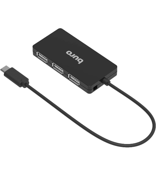 USB-концентратор Buro BPH-C-1730, USB-C, USB 2.0 4 порта, USB-C