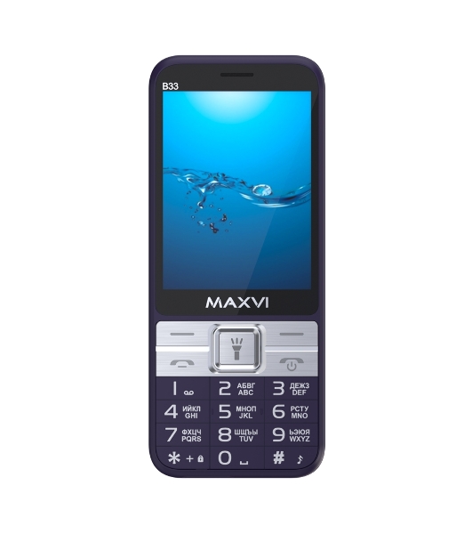 Мобильный телефон Maxvi B33 фиолетовый