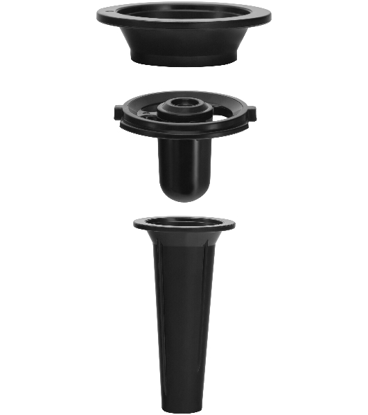 Мясорубка электрическая Polaris PMG 2582 черный, 2500 Вт, 2.7 кг/мин, реверс, защита от перегрузки, металлический лоток, насадки - 5
