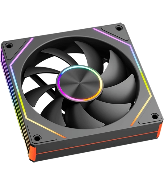 Вентилятор для корпуса Case Cooler PCCooler FG120 ARGb BK (120x120x25мм, 4-pin PWM, ARGb, 54CFM, 28.4dBA, 1800RPM, черный)