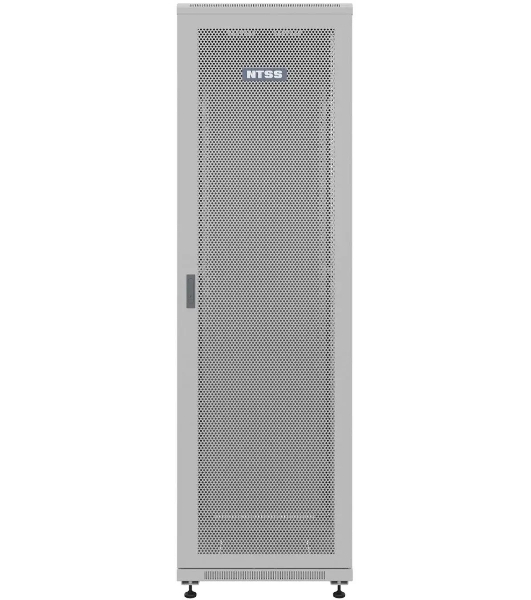 Шкаф серверный NTSS Премиум (NTSS-R22U6080PD) напольный 22U 600x800 мм пер. дв. перфор. металл 900 кг серый 710 мм 54 кг 1102 мм IP20 сталь