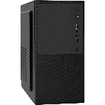 Компьютерный корпус Minitower ExeGate BAA-308U2-UNS350 (mATX, БП UNS350 с вент. 12см, 1хUSB/2хUSB 3.0, HD Audio, черный), фото 1