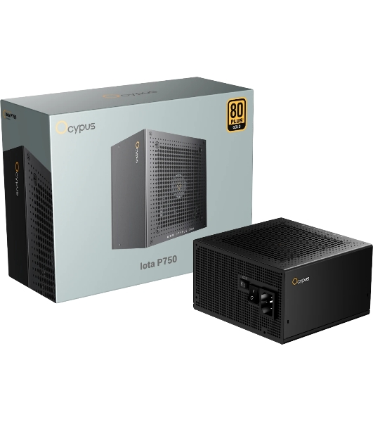 Блок питания 750W Ocypus Iota P750 (ATX, 80 PLUS Gold, APFC, 20+4 pin, 120мм fan, PCI-E 6+2Px3, 8xSATA) (Iota-P750-G1FFBK024X-EU)