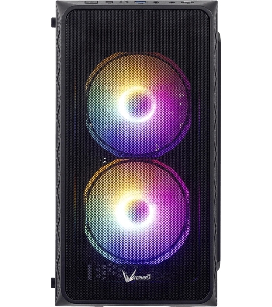 Корпус Formula Air Mesh G4 Plus AR Black, Mini-Tower, чёрный, 3 x 120 мм