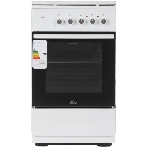 Плита Комбинированная Flama L FK 2212 W белый (металлическая крышка) реш.сталь, фото2