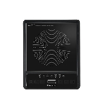 Плита настольная электрическая Blackton Bt IC133C Black, индукционная, 2000 Вт, тип управления: электронное, регулировка мощности: 8 уровней, количество автоматических программ: 7, размер варочной поверхности: 190 мм, материал корпуса: пластик, керамика, таймер до 3 часов, LED-дисплей, автоотключение при снятии посуды, максимальный вес: 15 кг, нескользящие ножки, длина шнура: 1.2 м', фото 1