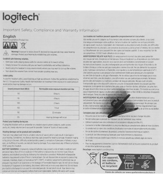 Гарнитура Logitech H650e чёрный, проводная, USB