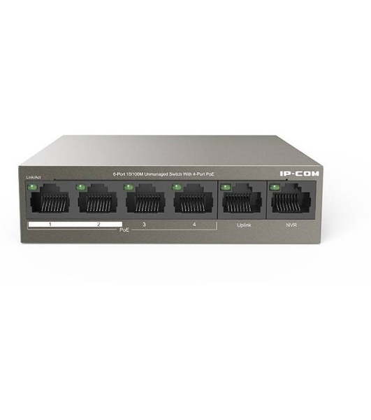 Коммутатор IP-COM F1106P-4-63W 6PORT 4POE