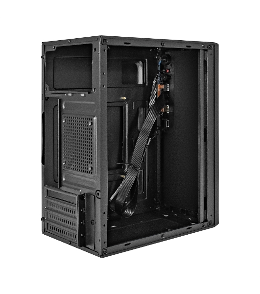 Компьютерный корпус Minitower ExeGate BAA-308U2-AAA350 (mATX, БП AAA350 с вент. 8см, 1хUSB+2хUSB 3.0, HD Audio, черный)
