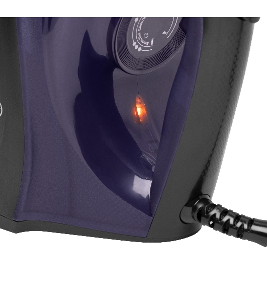 Утюг BBK ISE-2413 (B/V) черный/фиолетовый, 2400 Вт, 40 г/мин, 140 г/мин, 450 мл