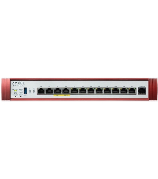 Межсетевой экран Zyxel USG FLEX 500H, Rack, 2xRJ-45: 1/2.5G (LAN/WAN), 2xRJ-45: 1/2.5G PoE+ (LAN/WAN), 8xRJ-45: 1G (LAN/WAN), 1xUSB3.0 **