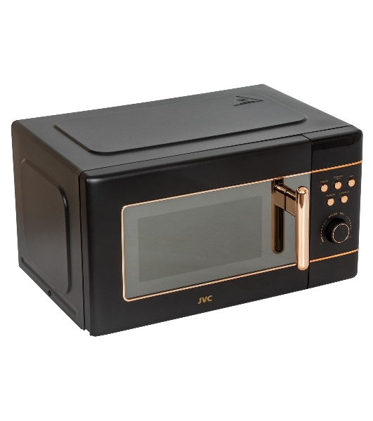 Микроволновая печь JVC JK-MW270D черный, 20 л, 700 Вт, переключатели - кнопки, поворотный механизм