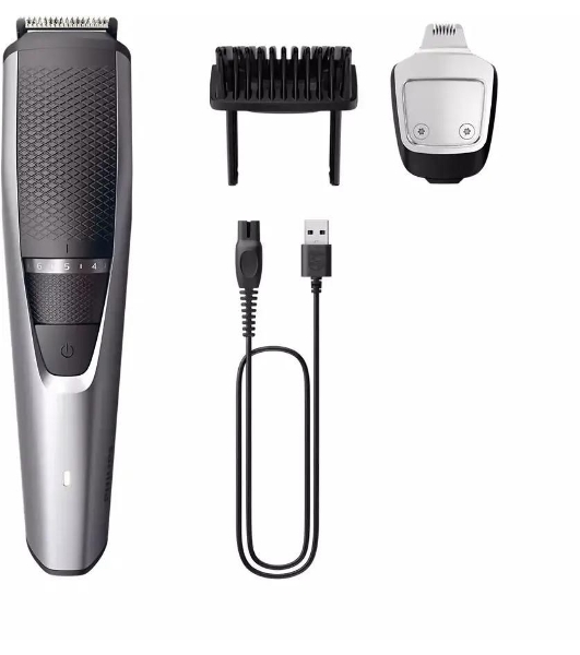 Триммер Philips Series 3000 BT3239/15, 5Вт, серебристый/серый