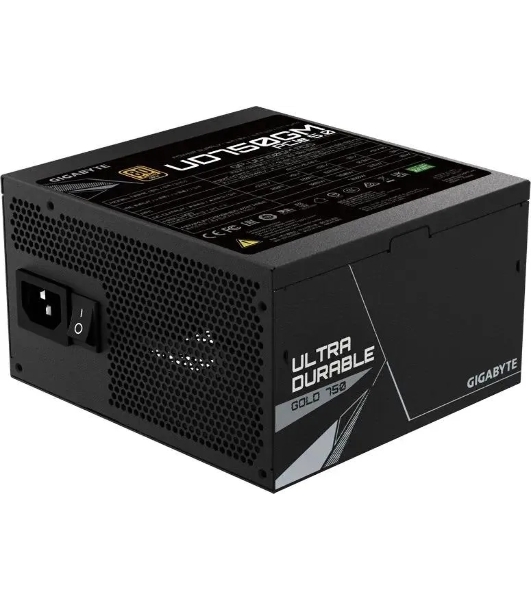 Блок питания Gigabyte ATX 750W GP-UD750GM PG5 80 PLUS gold (20+4pin) APFC 120мм fan 8xSATA Cab Manag RTL