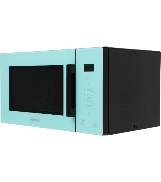 Микроволновая печь Samsung MG23T5018AN/BW голубой, 23 л, 800 Вт, переключатели - сенсор