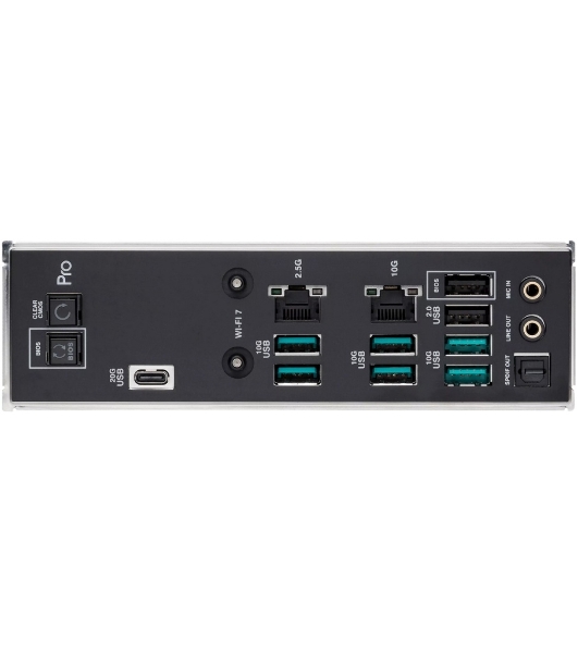 Материнская плата ASUS Pro WS TRX50-SAGE WIFI, sTR5, AMD TRX50, 4xDDR5, 4xSATA, 3xM.2, 1xSlimSAS, 1xPCI-E 5.0 x8, 1xPCI-E 4.0 x16, 1xPCI-E 4.0 x4, 2x 10Gb LAN, 2xUSB-A 2.0, 6xUSB-A 3.2 Gen 2, 1xUSB-C 3.2 Gen 2x2, 2x3.5 мм, 5.1, E-ATX