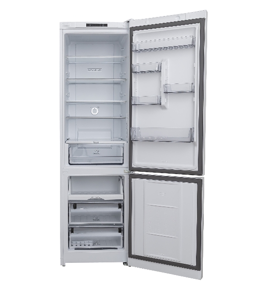 Холодильник Hotpoint HT 5200 C S серебристый двухкамерный 240/83л морозилка снизу, No Frost