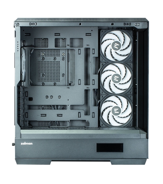 Компьютерный корпус ZALMAN P50 DS, ATX, черный, WINDOW, 2x3.5', 3x2.5', 1xUSB TYPE-C, 2xUSB 3.0, SIDE 3x120мм ARGb, REAR 1x120мм ARGb
