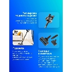 Пылесос вертикальный Dreame Cordless Vacuum Cleaner R10 Pro черный, питание от аккумулятора, 150 Вт, уборка сухая, пылесборник 0.6 л, фото22