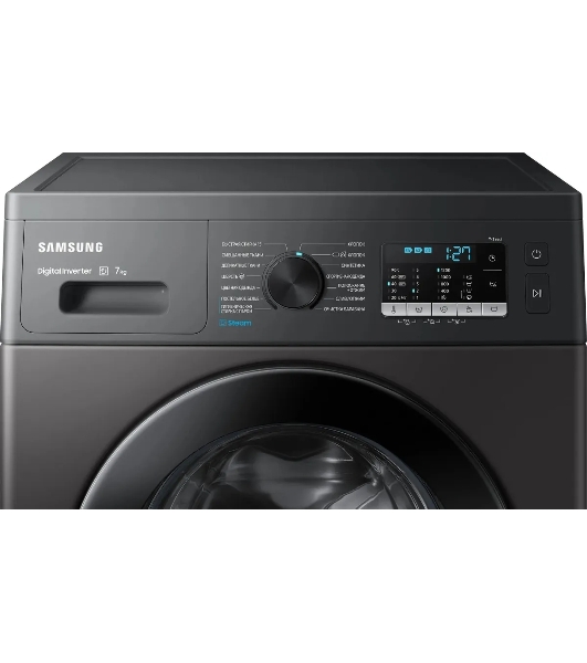 Стиральная машина Samsung WW70AG5S20CXLP нержавеющая сталь, загрузка фронтальная 7 кг, 1200 об/мин, класс: A