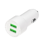 Автомобильное зарядное устройство Maxvi CCM-PS242 Plus T 2хUSB 2.4А + кабель Type-C 1м, белый, фото 1
