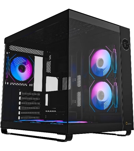 Компьютерный корпус Ocypus Iota C70 BK ARGB ATX/win/black/6 ARGB fans/no PSU/Tempered Glass