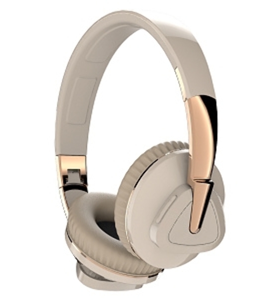 Беспроводные наушники MORE CHOICE HW33 бежевый, накладные, Bluetooth, до 6 ч