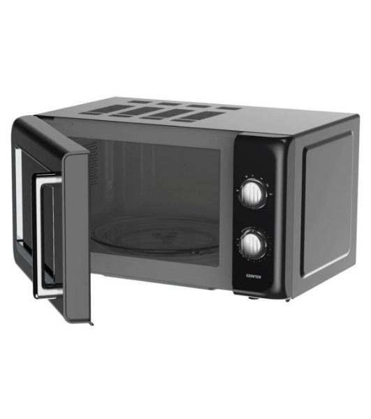Микроволновая печь Centek CT-1553 черный, 20 л, 800 Вт, переключатели - поворотный механизм
