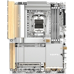 Материнская плата Gigabyte X870E AERO X3D WOOD, AM5, AMD X870E, 4xDDR5, 4xSATA, 4xM.2, 2xPCIe 5.0 x16, 1xPCIe 4.0 x16, 1xHDMI, 2x5Gb LAN, Wi-Fi 7, Bluetooth 5.4, 2xUSB-C 40Gbps (USB4), 1xUSB-C 20Gbps, 5xUSB-A 10Gbps, 3xUSB-A 5Gbps, 3x3.5 мм + S/PDIF оптический, 7.1, вставки из дерева, ATX, фото 1
