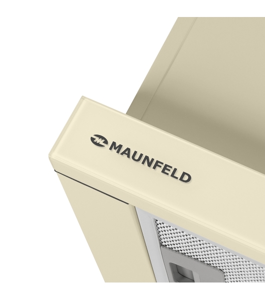 Вытяжка встраиваемая Maunfeld VS Fast Glass 60 бежевый, 60 см, 850 куб. м/ч, 47 дБ