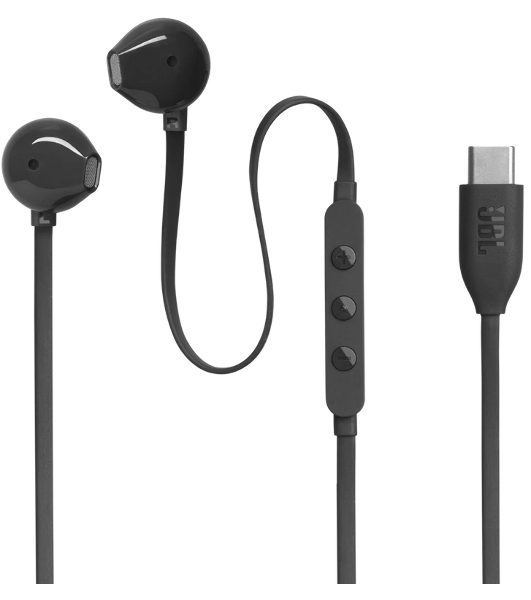 Проводные наушники JBL Tune 305C черный, вкладыши, USB Type-C