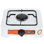 Плита настольная газовая Centek CT-1520 белый, 1.7 кВт, газ, конфорки - 1, эмаль, поворотные переключатели, фото 1