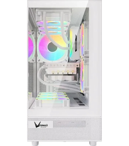 Компьютерный корпус Aerocool/Formula Crystal Z8 белый без БП ATX 9x120мм 7x140мм 1xUSB 2.0 1xUSB 3.0 1xUSB3.1 audio bott PSU