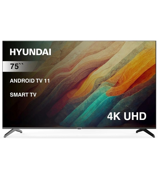 Телевизор Hyundai 75' H-LED75BU7006 черный LED UHD 60Hz Smart TV