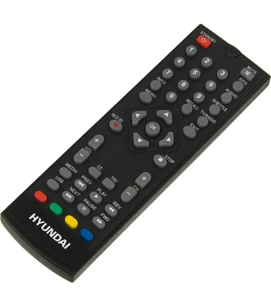 Приставка для цифрового ТВ Hyundai H-DVB200 черный, DVB-T2, DVB-T, DVB-C, HDMI, USB 2.0