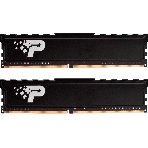Оперативная память Patriot Signature Premium, DDR4, 32GB (2x16 GB), 3200 MHz, CL22, DIMM, радиатор, черный, фото 1